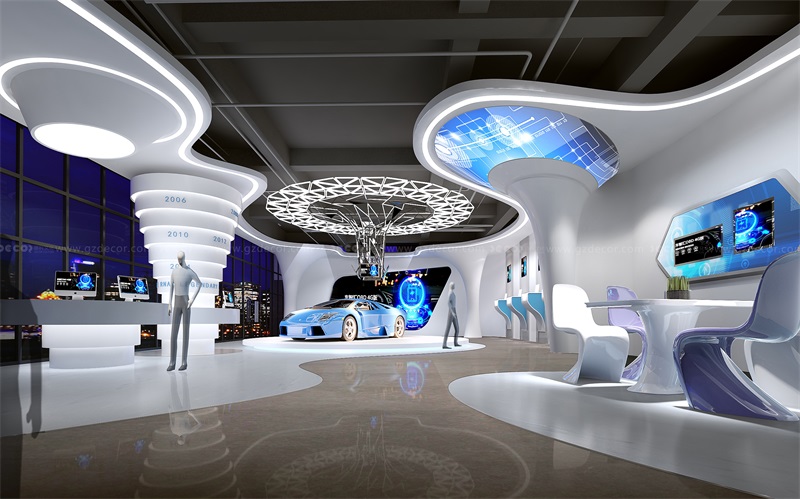 汽車(chē)展示空間科技化現(xiàn)代展廳設(shè)計(jì)